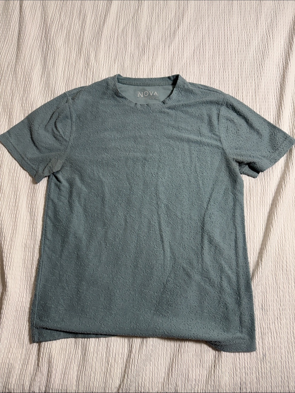 Nova Men's Short Sleeve Crew Tee in Dusty Teal